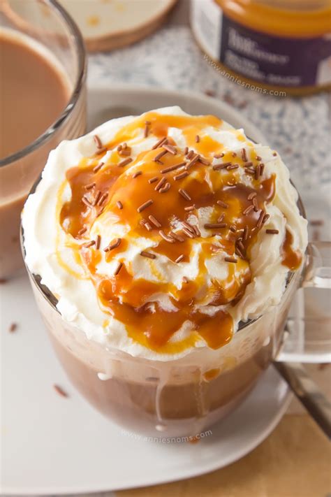 From a caramel apple cocktail to a spiked caramel milkshake, here are five of the best brandy, ice cream and rich caramel flavors belong together, and the salted caramel horchata proves that. Salted Caramel Mocha - Annie's Noms