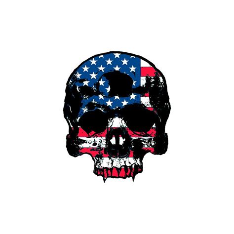 American Skull Digital Art By Alaida Dina