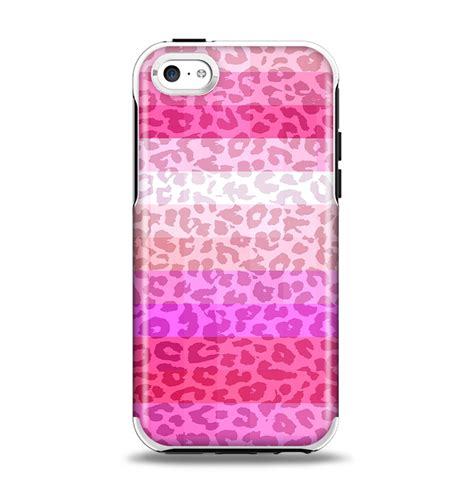 The Hot Pink Striped Cheetah Print Apple Iphone 5c Otterbox Symmetry