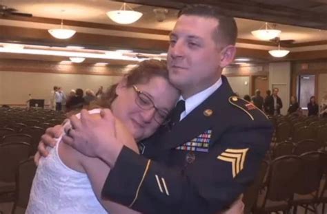 Mom Sobs As Military Son Deployed Overseas Surprises Her At Nursing School Graduation