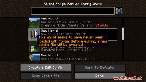 Config Menus For Forge Mod 1182 1171 Editing Config Files In