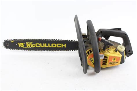 Mcculloch 38cc 18 Maccat Chain Saw Property Room