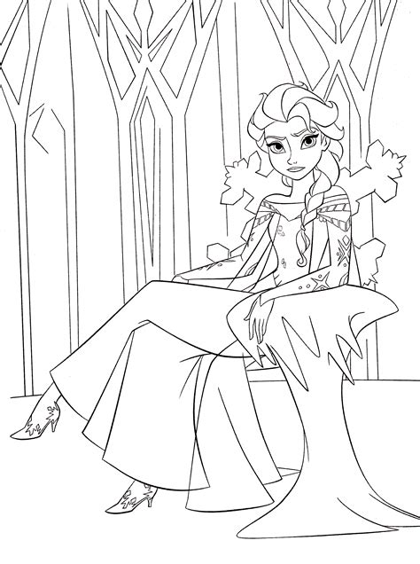She has a beautiful appearance, strong character and magical abilities. Disney Store Disney Elsa Coloring Pages