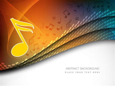 Music Note Abstract Background Eps Ai Vector Uidownload