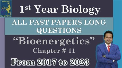 11th class biology past papers long questions chapter 11 bioenergetics sirumairbhatti