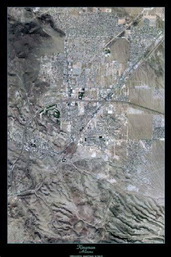 Laminated Kingman Arizona Satellite Poster Photo Print View