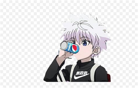 Anime Boy Drinking Pepsi ~ Killua Pepsi Kirua Losy Kikoojap Pngaaa