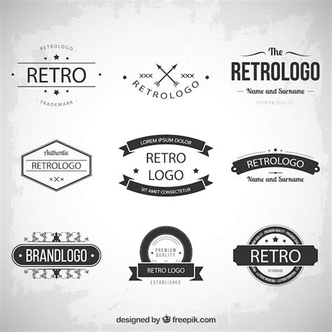 Retro Logos Collection Vector Free Download
