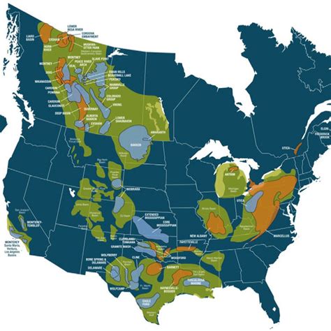 A Map Of North American Shale Plays From Pacwest Consulting Partners