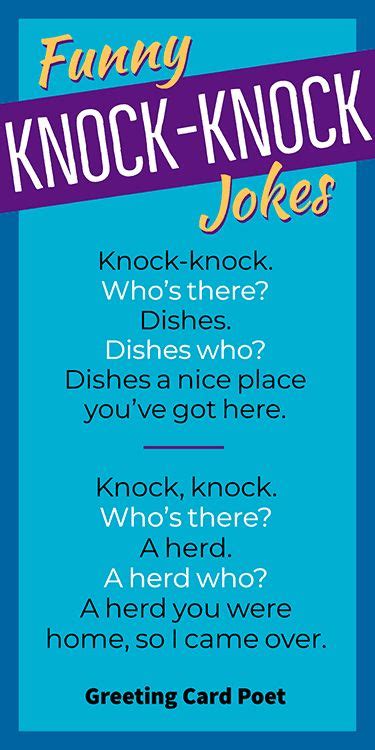 Knock Knock Jokes That Will Get You In The Door In 2020 Knock Knock
