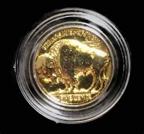 Buffalo Nickel Pure 24k Gold Plated Authentic Buffalo Etsy