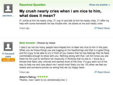 The Very Best Love Advice On Yahoo Answers
