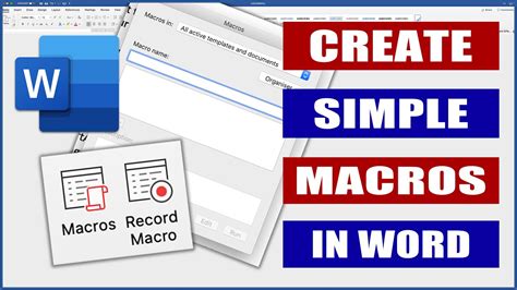 Create Simple Macros In Word Microsoft Word Tutorials