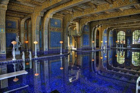 The Azure Blue Indoor Pool At Hearst Castle Hearst Castle Pool