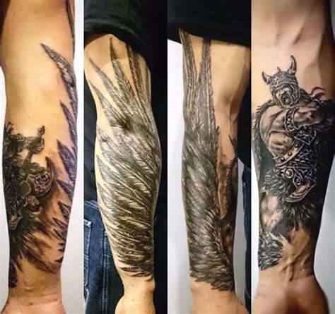 Some wrist tattoos span both wrists. 🦅👼 Wing Tattoo Ideas That Don't Suck—100 Classy Wing Tattoos