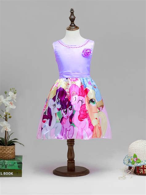 Princess My Little Pony Dressespurple Sleeveless Birthday Party Dress