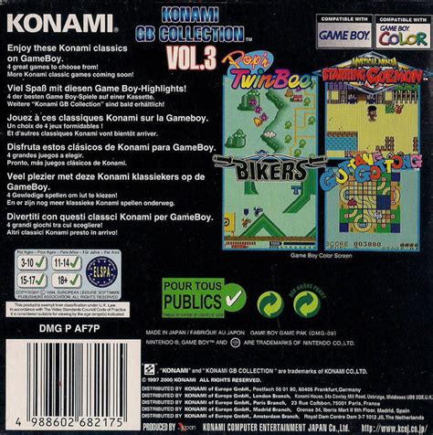 Konami GB Collection Vol Box Shot For Game Boy Color GameFAQs