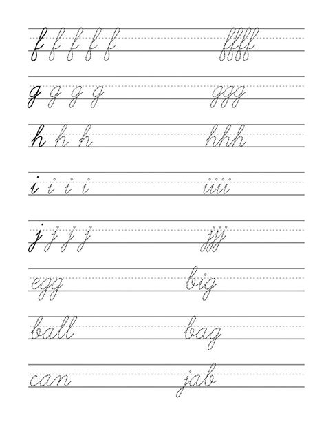 Cursive Handwriting Worksheet Maker Free Workssheet List