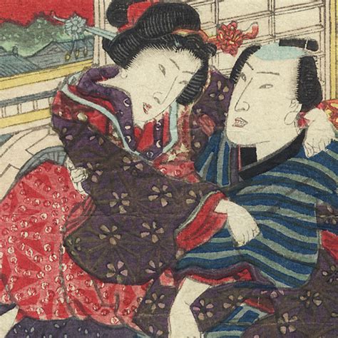 Fuji Arts Japanese Prints Antique Shunga From The Utagawa School Ca