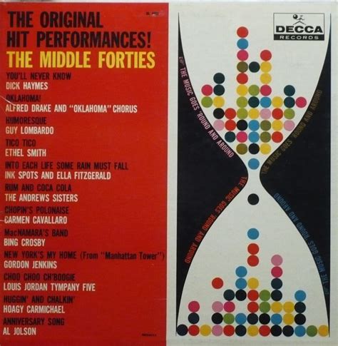 The Original Hit Performances The Middle Forties By Various Artists Compilation Decca Usa