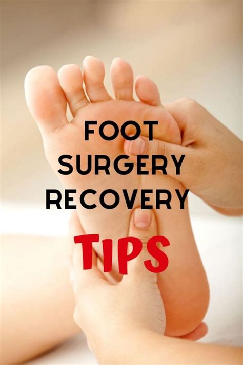 Foot Surgery Recovery Tips
