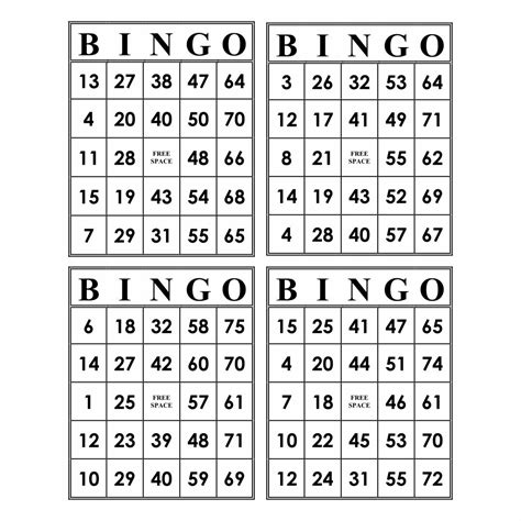 Classic number bingo card ~ use this free classic number bingo card markers to create classic bingo cards. 6 Best Images of Paper Bingo Sheets Printable - Paper ...