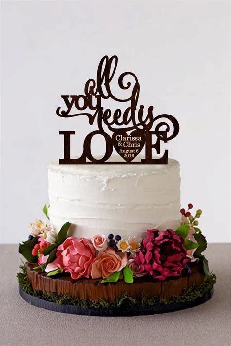 Party Supplies Love Gold Cake Topper Wedding Cake Topper Rustic Cake Topper Party D Cor Paper