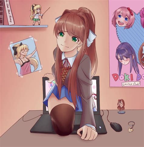 Image Kawaii De Mestu Du Tableau Doki Doki Littérature Club En 2020 Yuri Otaku