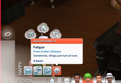 Mod The Sims: Crohn's Disease and IBS CAS Traits by SunnyEls • Sims 4