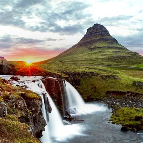 Iceland Landscape Spring Panorama At Sunset Dancing Spirit Tours