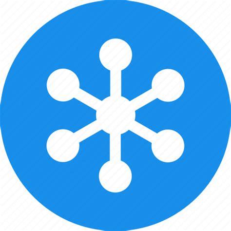 Blue Circle Communication Internet Network Networking Icon