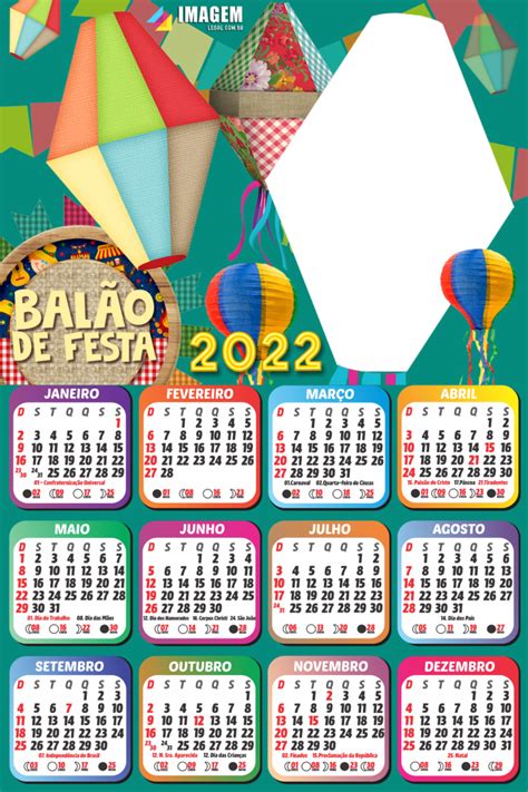 Calendário 2022 Infantil Png Para Montagem De Fotos Imagem Legal