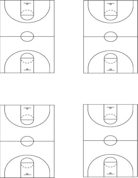 41 Blank Basketball Court Diagrams