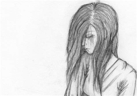 Depressed Sad Anime Girl Crying Drawing Easy
