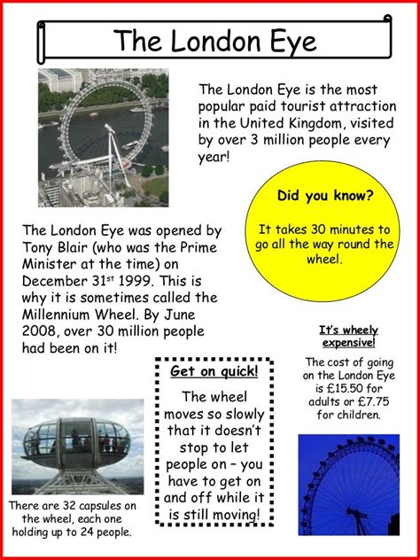 London Fact Sheets