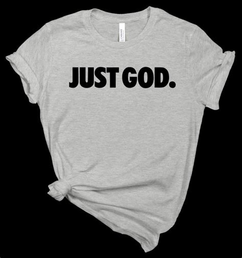 Just God Shirt Christian Tshirt Etsy