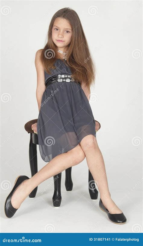 Preteen Posing In A Dress Stock Image 31807141