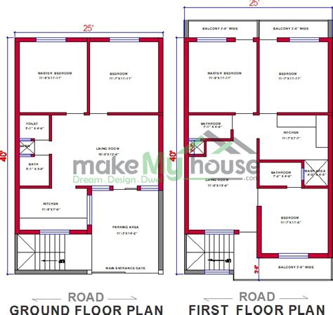 25 X 40 Duplex House Plans East Facing House Design Ideas