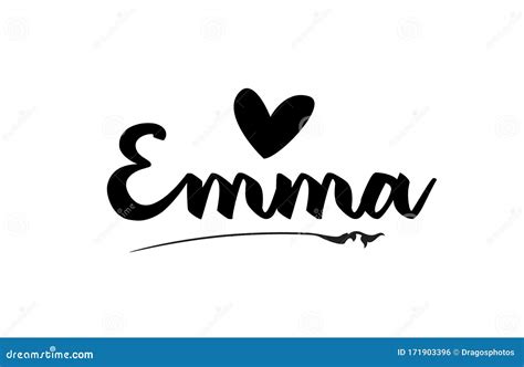 Emma Name Card With Lovely Pink Roses Vector Illustration 120772640