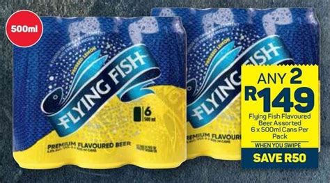 Flying Fish Flavoured Beer Assorted 6 X 500 Ml Cans Per Pack Offer At