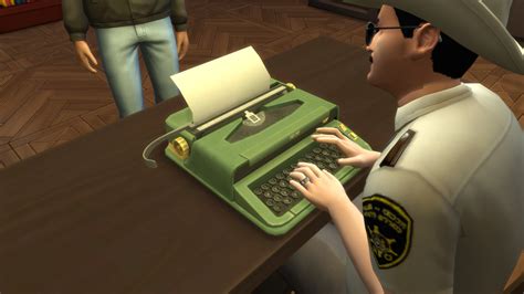 Ozyman4 Cc For The Sims 4 Recolorremodding Ok — Typewriter 1960