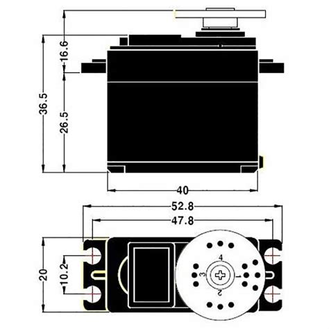 Servomotor Mg995 55g Digital Engranes De Plástico Unit Electronics