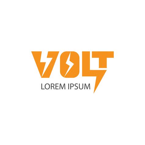 Volt Logotype Logo Design For Power Electric Volt Letter With