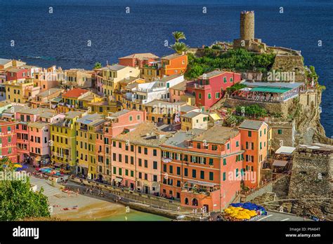 Sunny Day In One Of The Most Beautiful Towns Of Italy Stock Photo Alamy