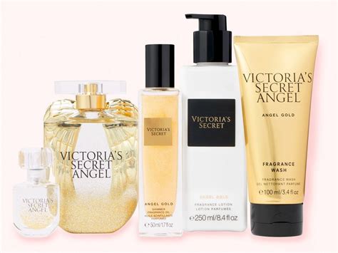 Victorias Secret Angel Gold Large Fragrance T Set With Shimmer Oil