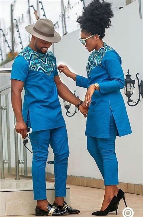 African Ankara Couple Dress/ African Wedding Anniversary | Etsy | African attire for men ...