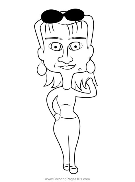 Cartoon Girl Coloring Page For Kids Free Girls Printable Coloring