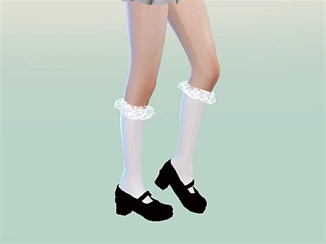 Mary Jane Shoessolid Colors메리 제인 슈즈단색 굽 버전여성 신발 Sims4 Marigold