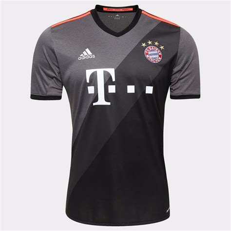 Descubra a melhor forma de comprar online. Camisa Do Bayern De Munique Nova Lançamento Preta Vermelha ...