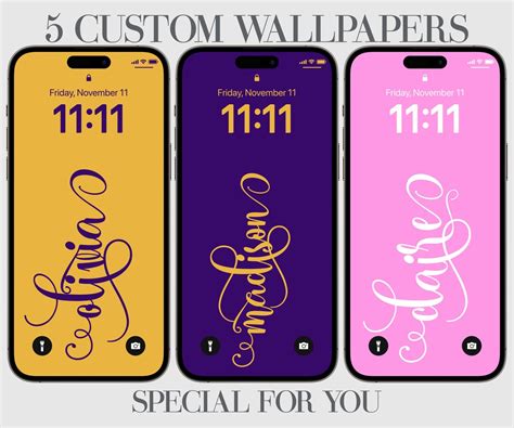 Custom Iphone Wallpaper Calligraphy Phone Background Etsy